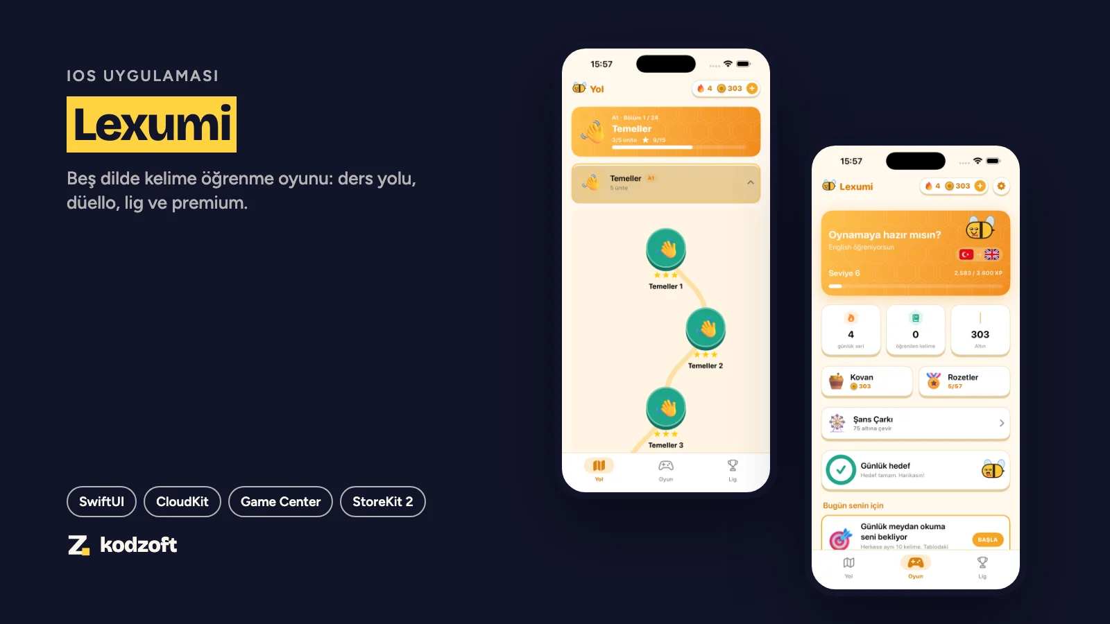 Lexumi: a gamified vocabulary app for iOS