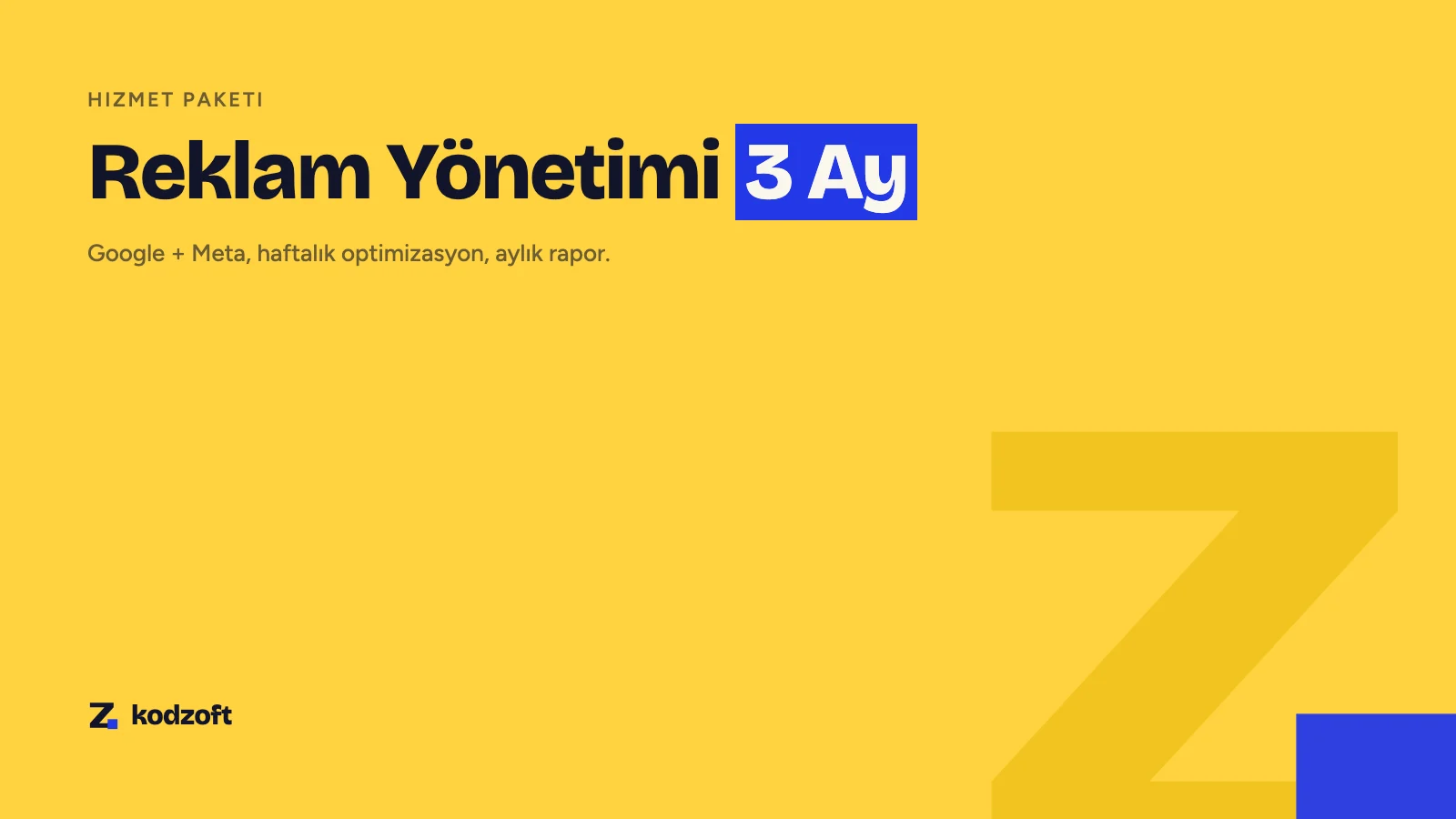 Ads Management — 3 Months (Google + Meta)