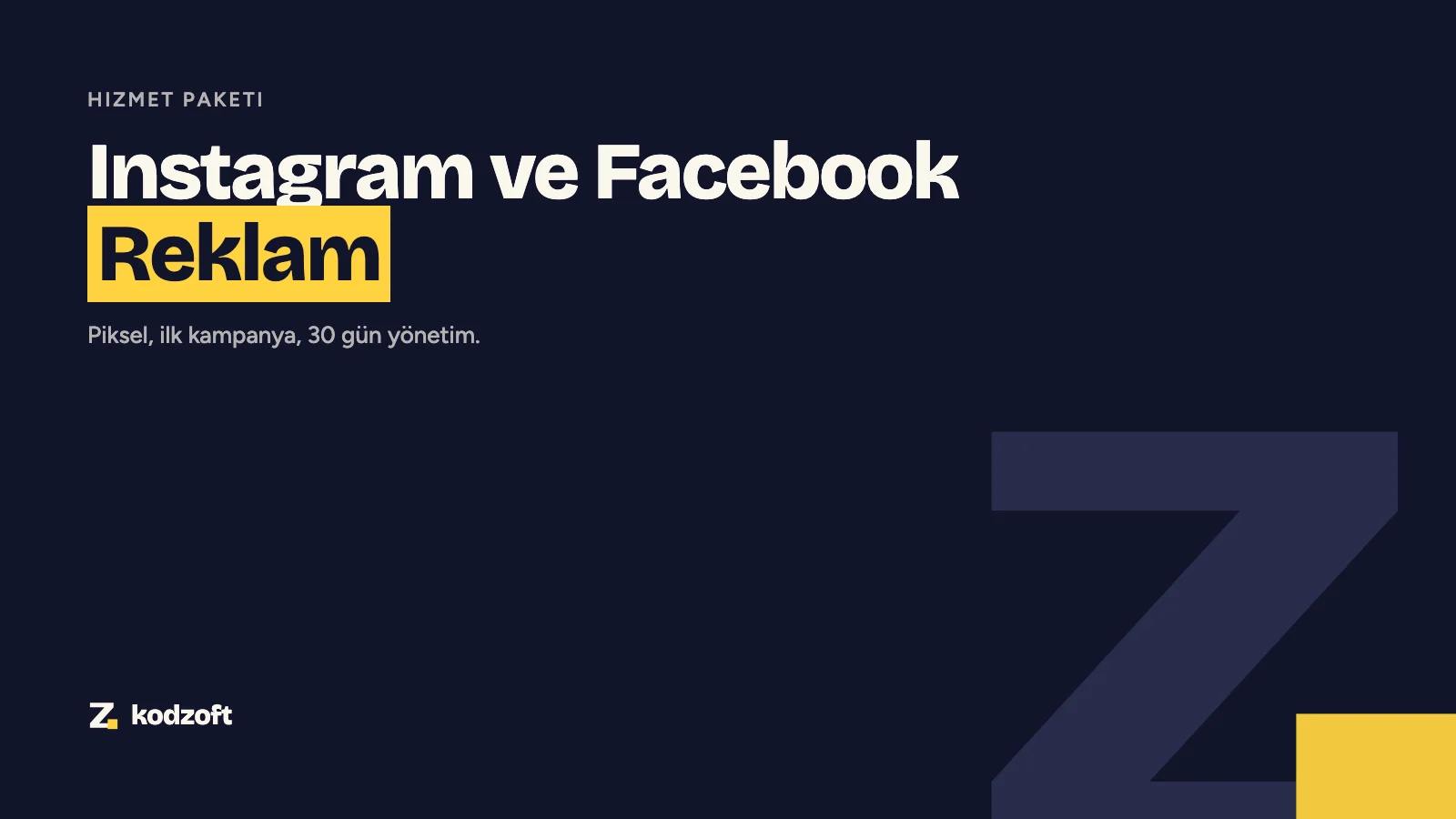 Instagram ve Facebook Reklam Başlangıç