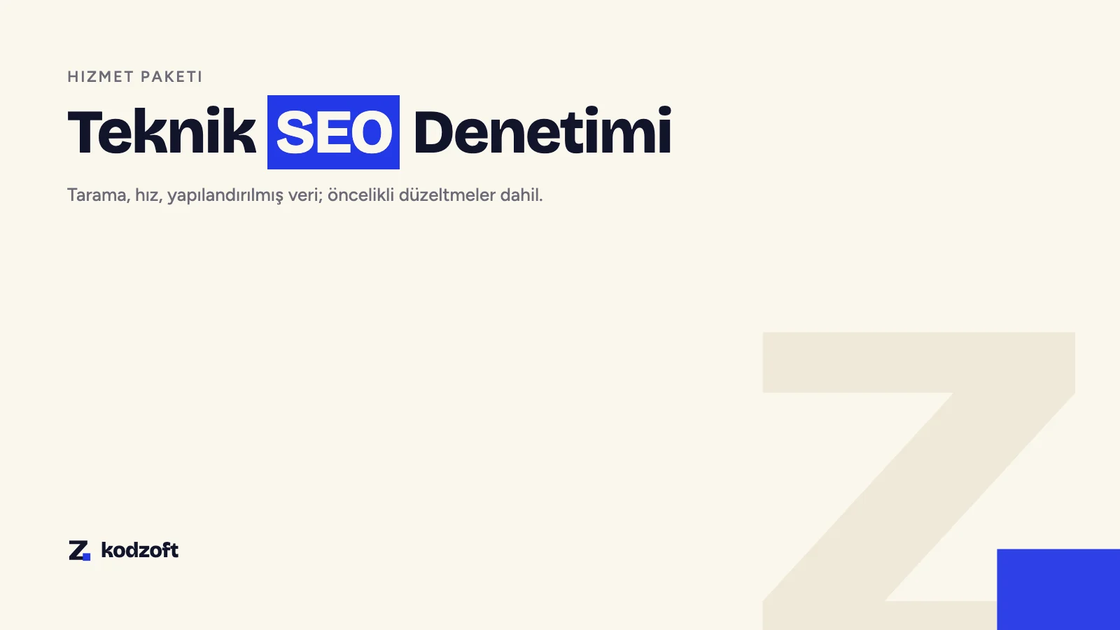 Teknik SEO Denetimi ve Düzeltme